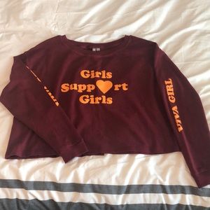 Long sleeve, Open back Sweatshirt